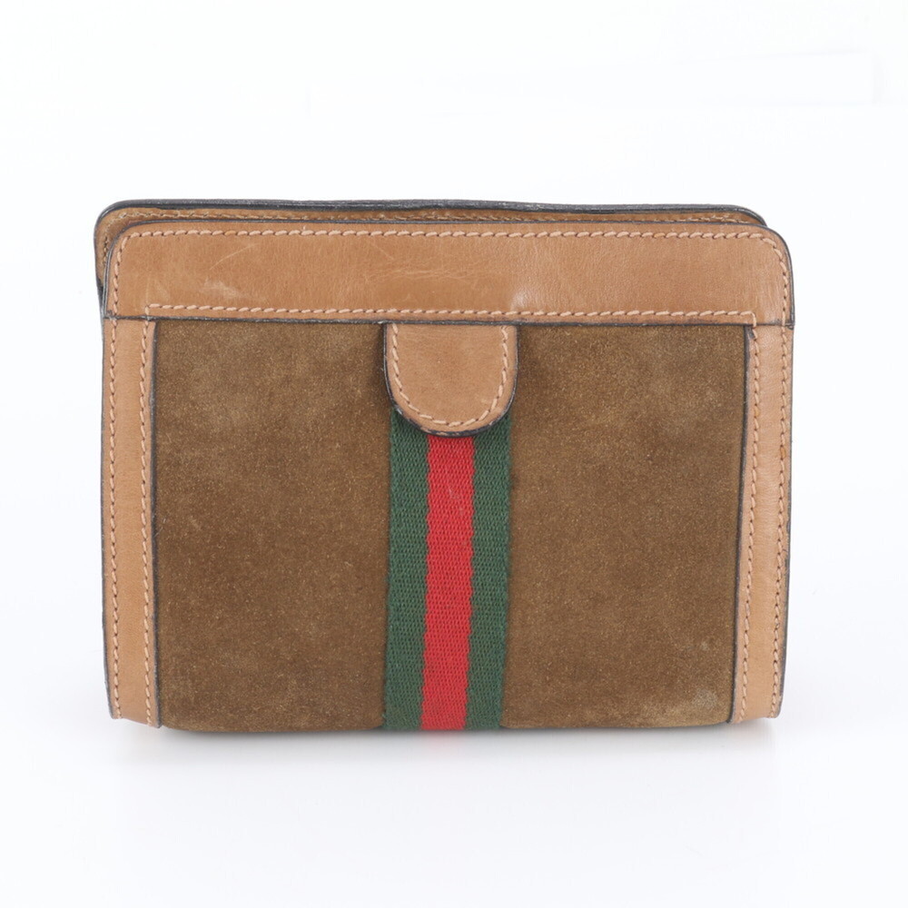 Gucci Old Sherry Line Leather Second Bag Clutch Pouch for Men